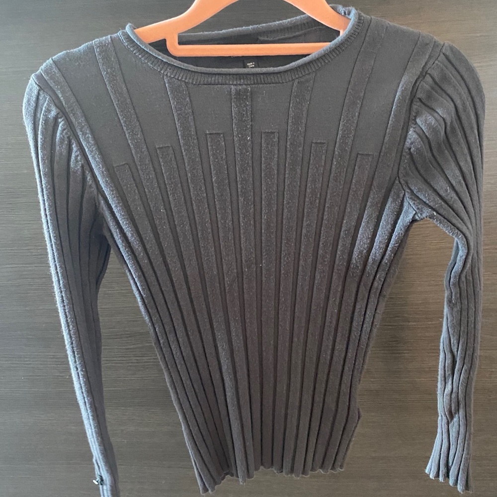 90s Vibe TopShop Form Fitting Blouse w Studs